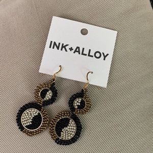 Ink + Alloy beaded earrings
